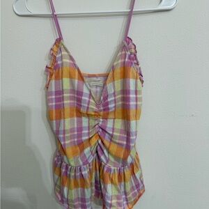 Urban Outfitters Multicolor Plaid Top